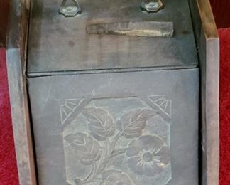 antique coal scuttle