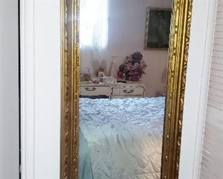 antique gilded mirror
