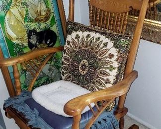 antique maple rocker
