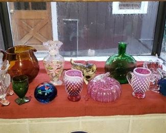 Fenton and fancy glass