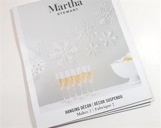 Martha Stewart CraftsÂ® Hanging Decor Makes 7 Glitter Vellum Snowflakes Lot Of 5
