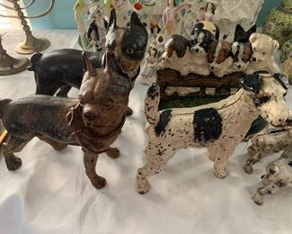 Dog doorstops and banks