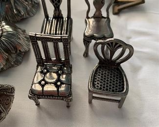 Stieff pewter chairs