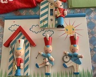Wall wooden pic and switch plate