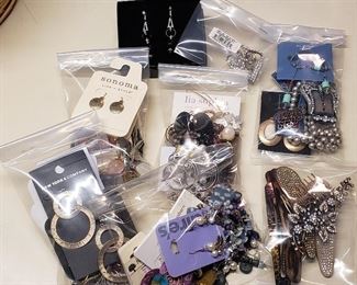 An assortment of Earrings New and Used