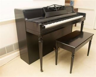 13. Purlitzer Upright Piano With Bench