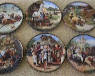 44. Set of 6 Vintage Norman Rockwell Knowles Collectible Plates