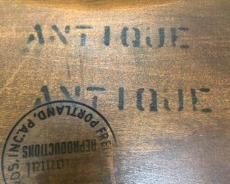 Windsor Chair Label