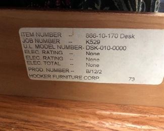 Executive Desk by Hooker Furniture