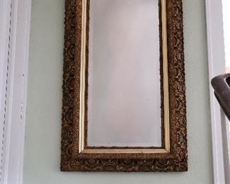 Large, heavy frame mirror