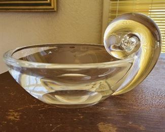 Vintage Steuben Snail Dish