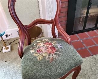 Ladies embroidered chair