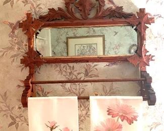 antique towel rack