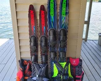 Lifevests and water skis