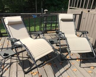 outdoor Sunbrella lounge chairs