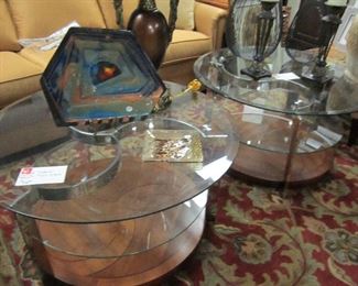 Ethan Allen round end tables
