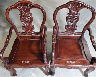 Furniture Chairs Asian Rosewood Chairs