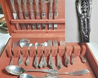 Sterling Silver Wallace Rose Point Flatware
