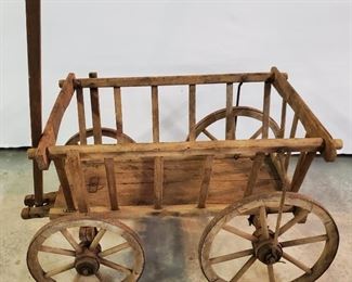 Transportation Wooden Goat Wagon