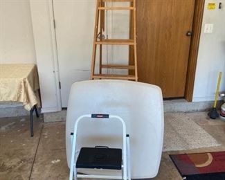 Step Stool, 68 Ladder, and Card Table