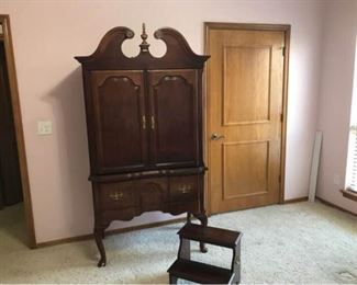 TV Cabinet and Step Stool
