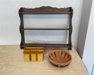 Wall Shelf and Baskets