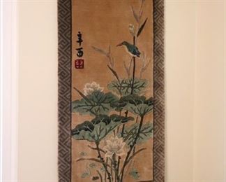 Asian Embroidered Wall Art