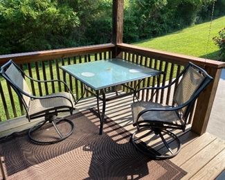 patio set with 4 chairs