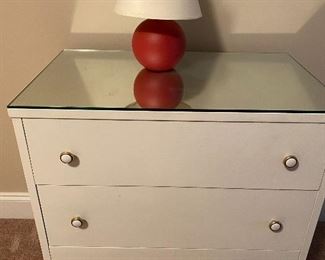 3 drawer Permacraft chest with mirrored top. Very sturdy.