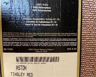 Rug label