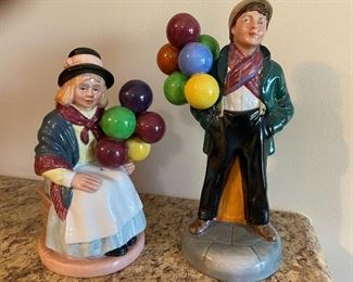 Royal Doulton Balloon Girl and Baloon Boy