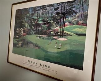 Mark King. Martin Lawrence LTD. Ed. 1989 Golf scene