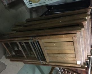 Wood Folding chairs, Old Funeral Chairs