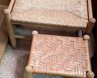 Wicker Foot Stools