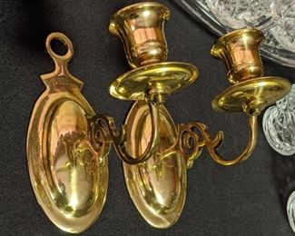 Brass Candle Sconces