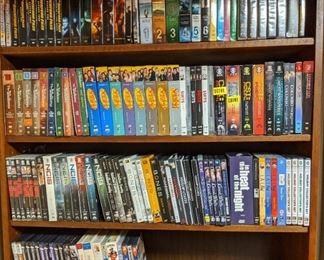 Numerous VHS and DVD Tapes
