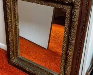 Nice Antique Gesso Framed Mirror