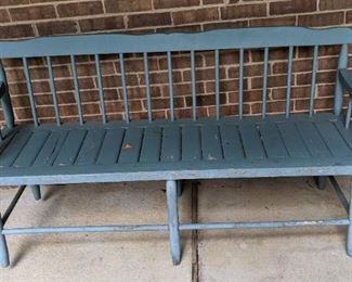 Wooden Porch Bench
