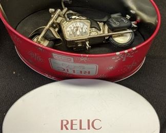 Relic Motorcycle Clock
