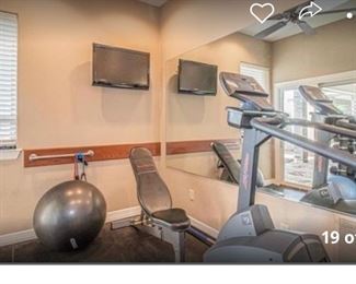 Workout room equipment