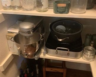 Cuisinart stand up mixer, wine collection,