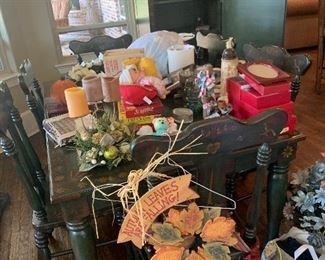 Candles and decorative items