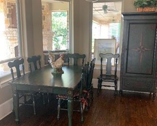 Kitchen table and chest