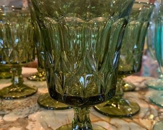 Vintage green glasses