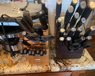 Knife block sets