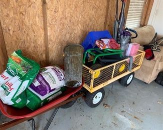 Garden cart soil bags