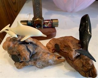 John perry dolphins on driftwood