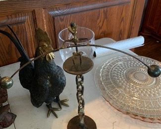 Cast iron rooster