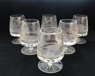 Bohemian Etched Glasses
