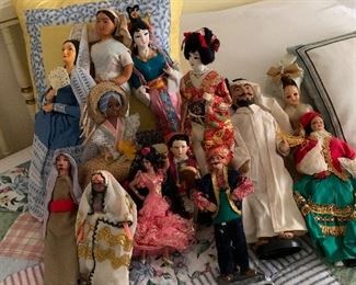 Vintage doll from around the world